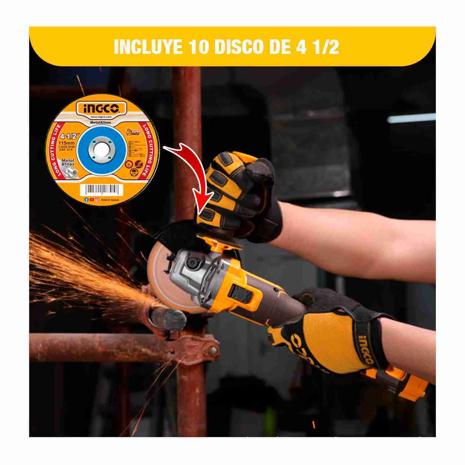 Kit Cosli241192+lijadora+llave Impacto40nm+mini Martillo+adaptador - Imagen 6