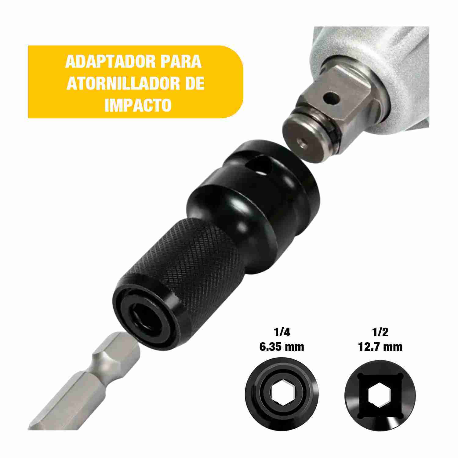 Kit Cosli241192+lijadora+llave Impacto40nm+mini Martillo+adaptador - Imagen 7
