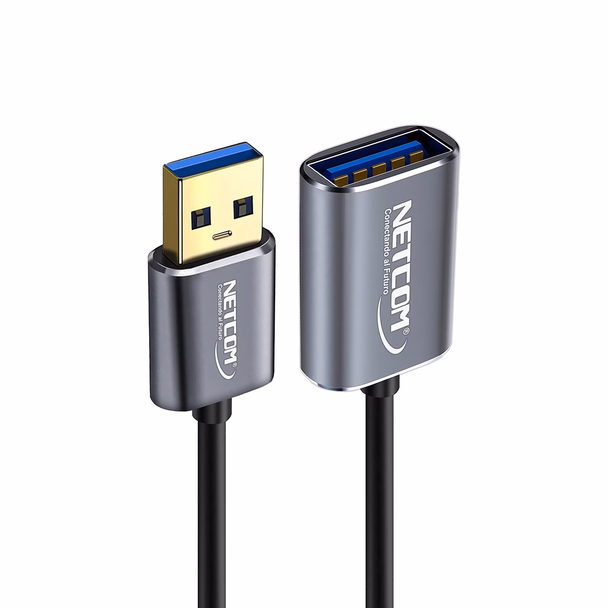 Cable Extensión USB de 1MT USB 3.0 5Gbps NETCOM PE-CA0091: Extiende tus Conexiones sin Perder Velocidad - Imagen 3