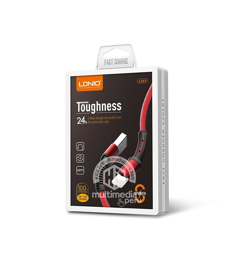 Cable USB para iPhone de 1 Metro Ldnio LS63-L - Imagen 3