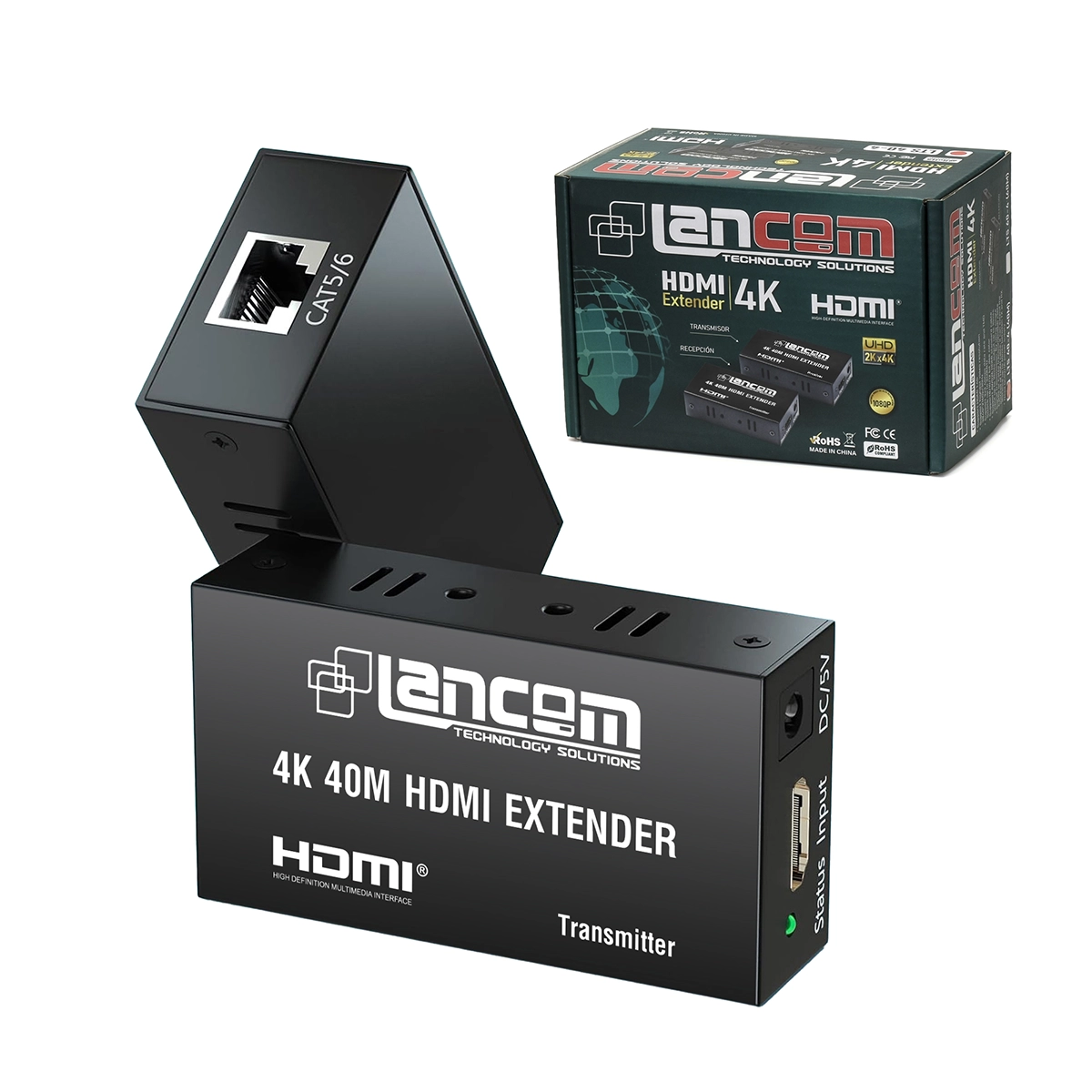 Extensor HDMI 4K 40 Metros Lancom LTS-40-4: ¡Ultra HD de Alta Definición a Larga Distancia!