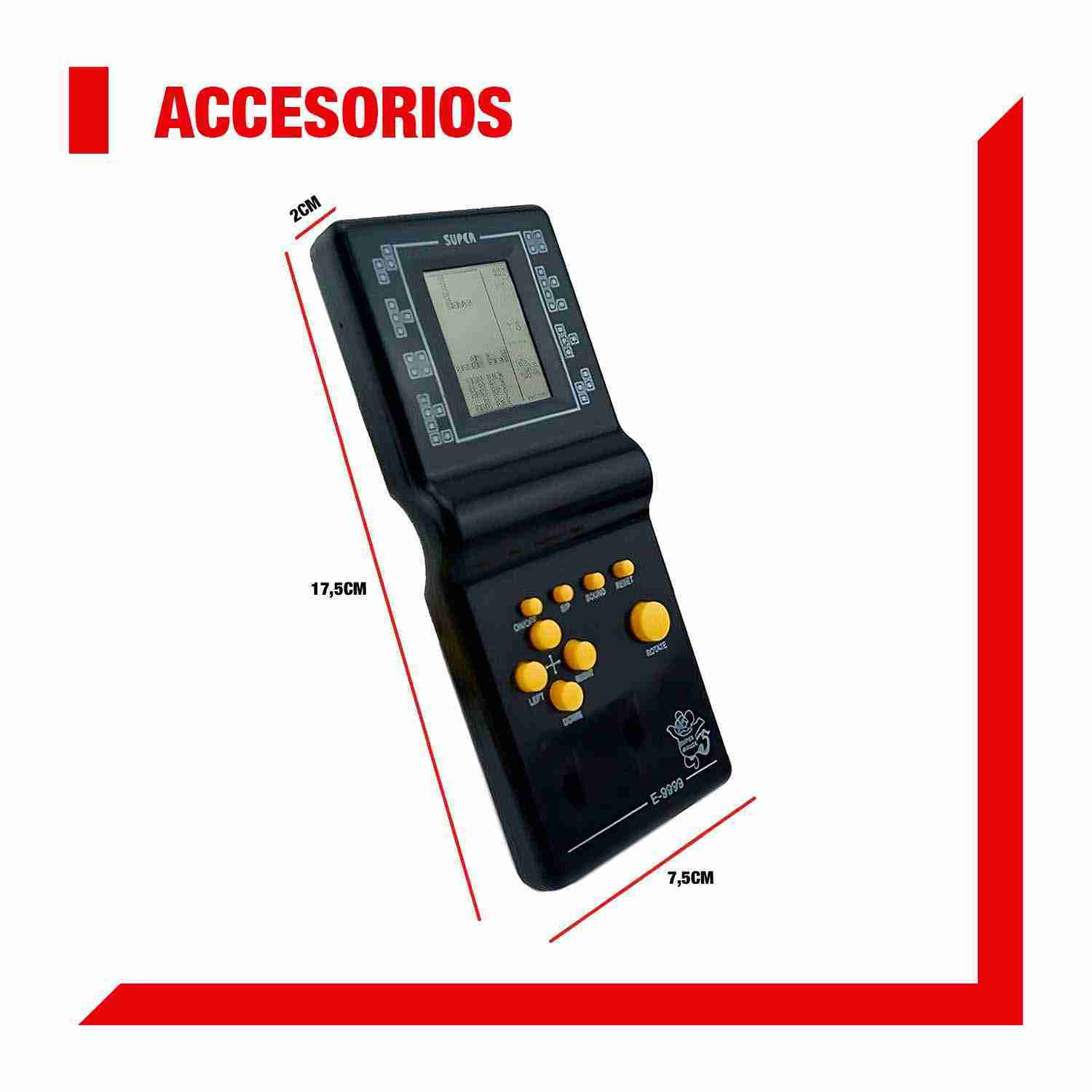 CONSOLA JUEGO RETRO BRICK GAME PINBALL TETRIS PUZZLE 9999EN1 - Imagen 5