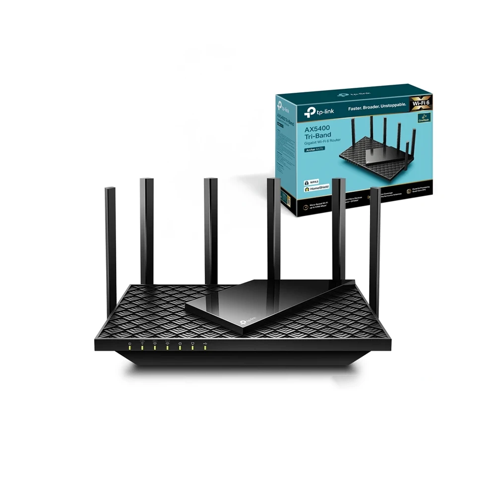Archer AX75: Router Wi-Fi 6 Tri-Banda | Velocidad Extrema y Cobertura Total TP-Link