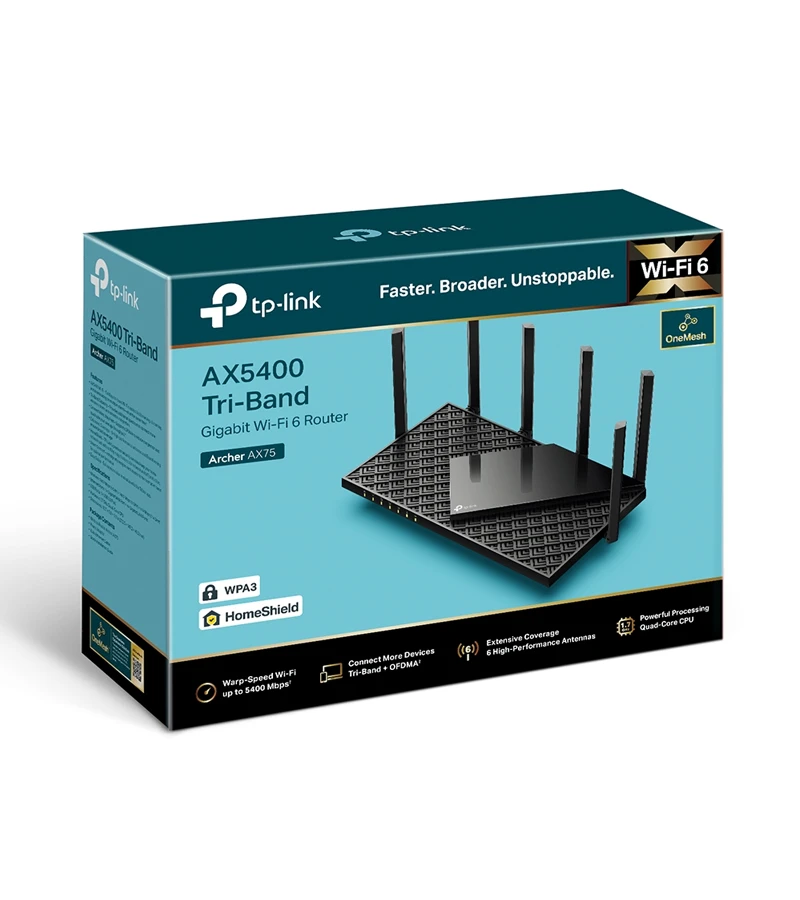 Archer AX75: Router Wi-Fi 6 Tri-Banda | Velocidad Extrema y Cobertura Total TP-Link - Imagen 4