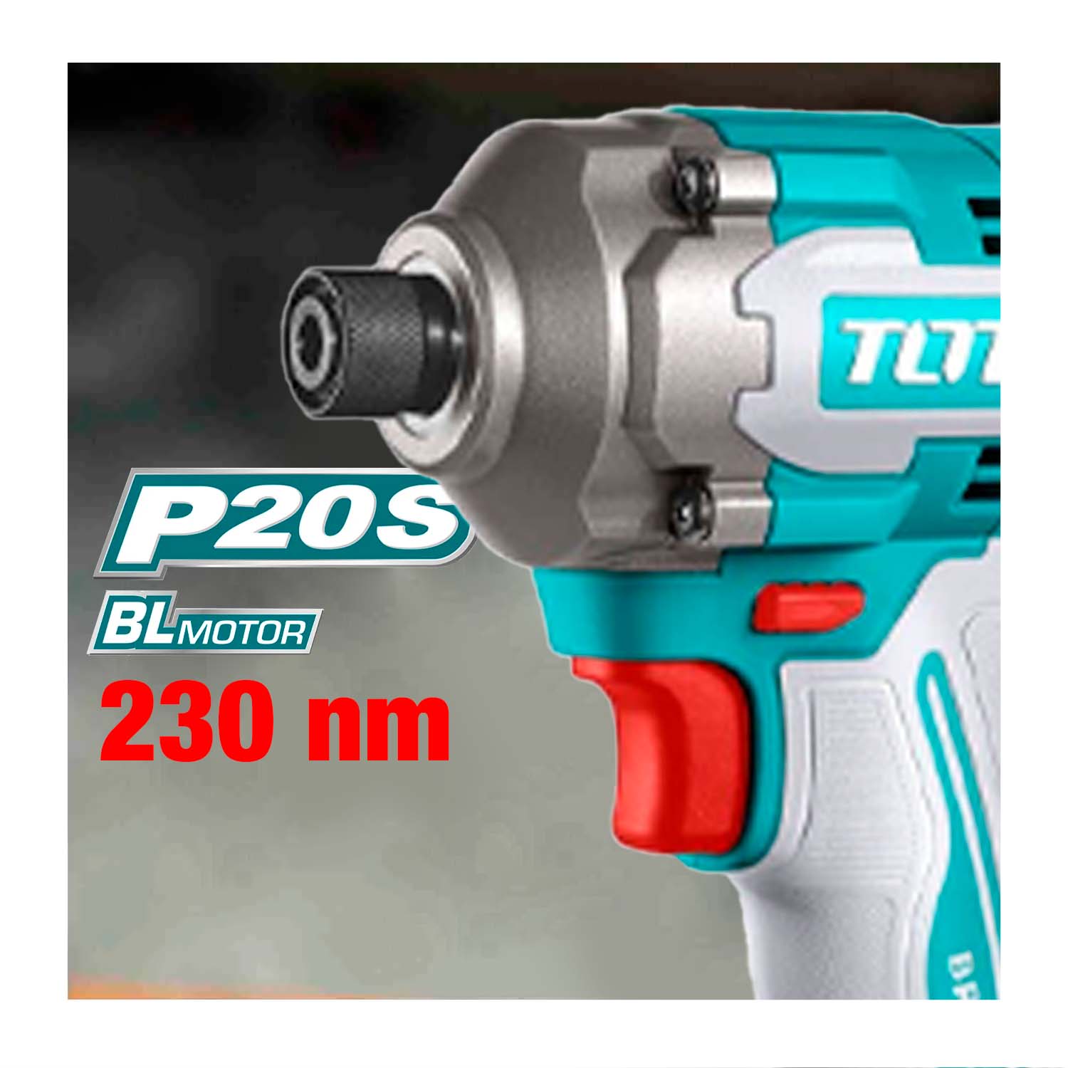 ATORNILLADOR DE IMPACTO TOTAL 230 NM 20V 2 BATERÍAS BRUSHLES - Imagen 3