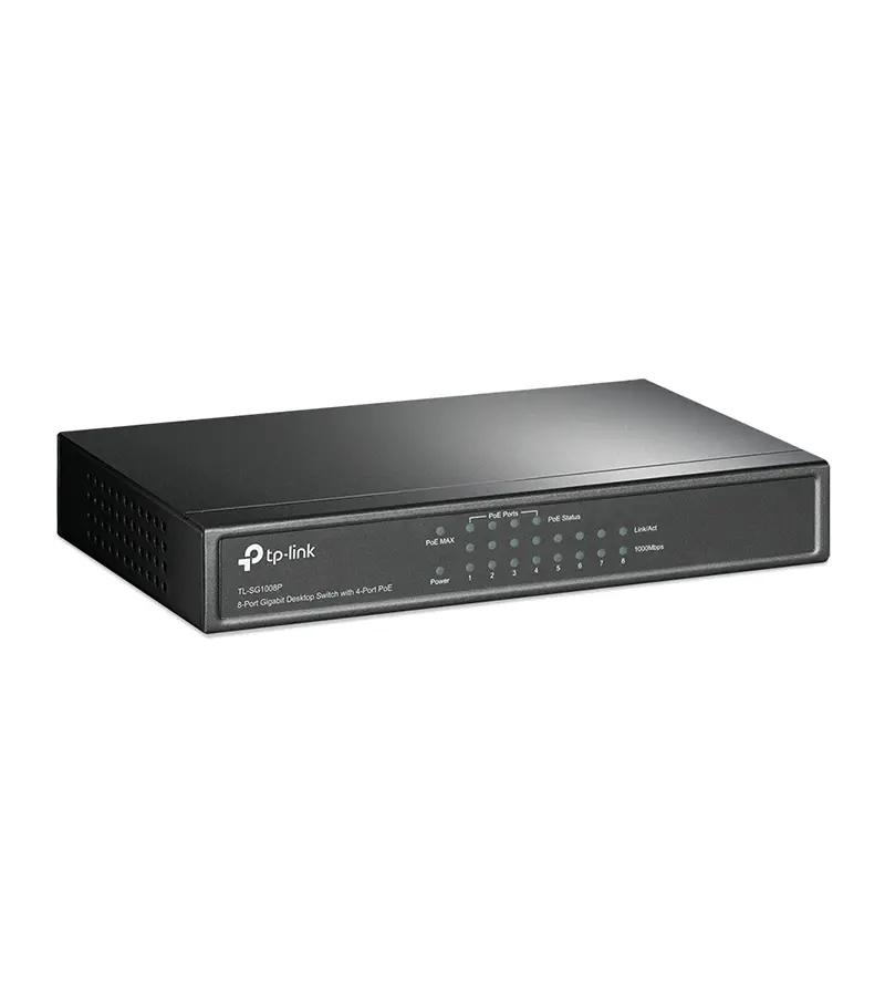 TL-SG1008P: Switch Gigabit PoE+ 8 Puertos | Alimentación y Datos por Ethernet | TP-Link - Imagen 5