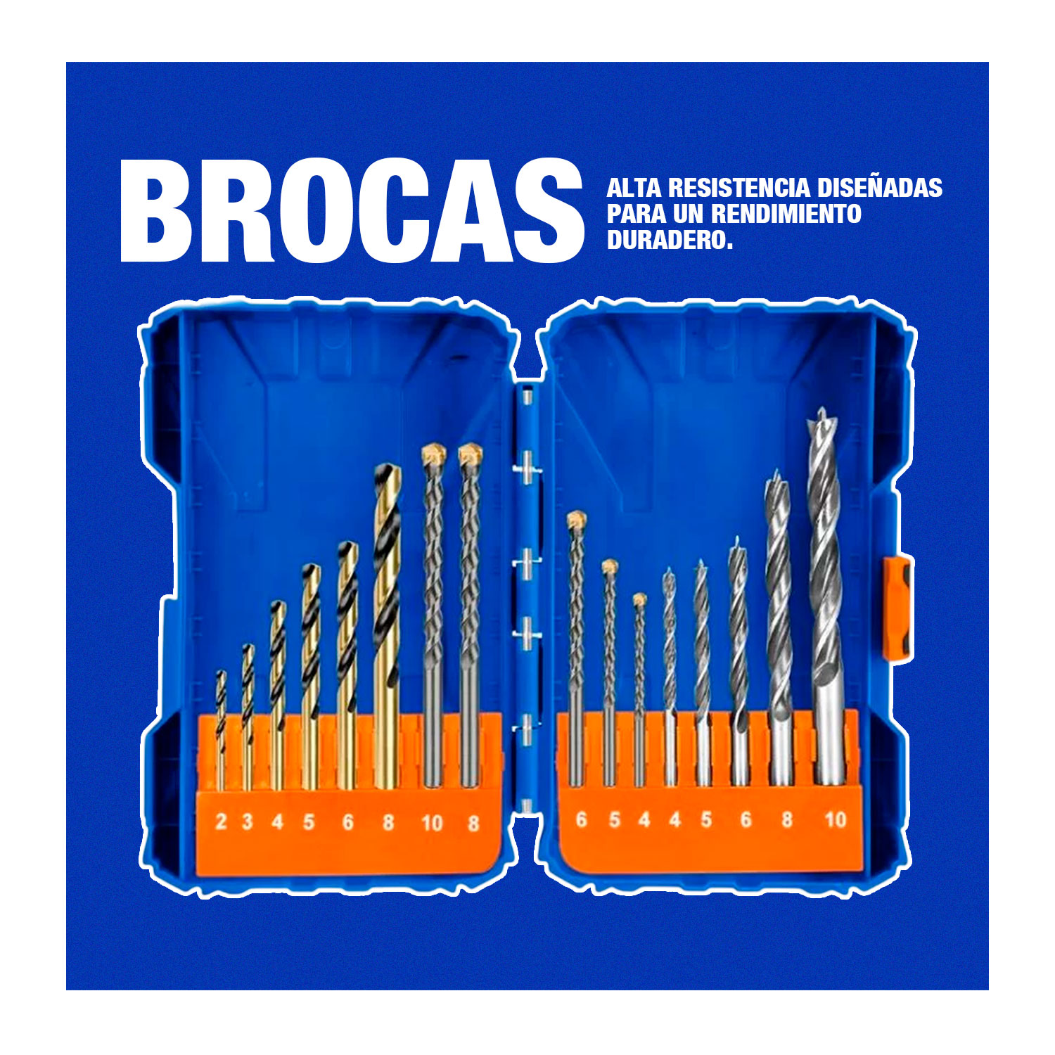 Set De Brocas Multiusos 16pcs + Set De Accesorios - Imagen 7